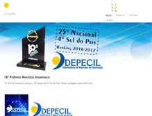 Tablet Screenshot of depecil.com.br